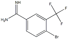 4-bromo-3-(trifluoromethyl)benzamidine Structure