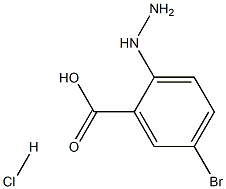 5-BROMO-2-HYDRAZINOBENZOIC ACID hydrochloride Structure