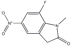7-fluoro-1-methyl-5-nitroindolin-2-one Structure