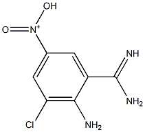 N-(4-amino-3-carbamimidoyl-5-chlorophenyl)-N-oxohydroxylammonium Structure