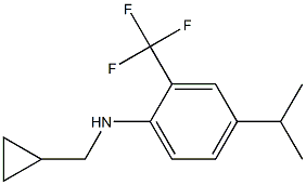 N-(cyclopropylmethyl)-2-(trifluoromethyl)-4-isopropylbenzenamine Structure