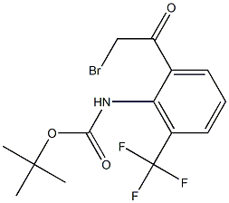 tert-butyl 2-(2-bromoacetyl)-6-(trifluoromethyl)phenylcarbamate