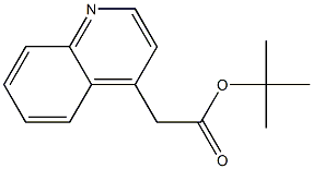 tert-butyl 2-(quinolin-4-yl)acetate 结构式