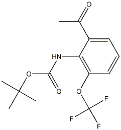 tert-butyl 2-acetyl-6-(trifluoromethoxy)phenylcarbamate Structure