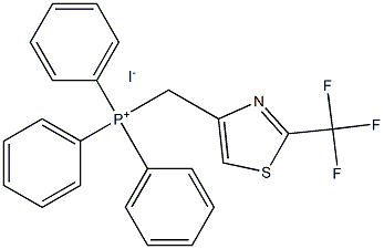 triphenyl((2-(trifluoromethyl)thiazol-4-yl)methyl)phosphonium iodide Struktur