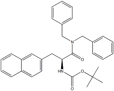 BOC-3-(2-Naphthyl)-L-alanine dibenzylamide Structure