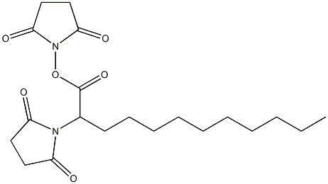 Disuccinimidyl dodecanoate Structure