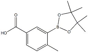 4-Methyl-3-(4,4,5,5-tetramethyl-1,3,2-dioxaborolan-2-yl)benzoic acid Structure