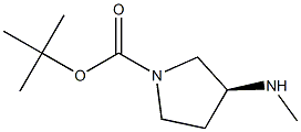 (S)-tert-butyl 3-(methylamino)pyrrolidine-1-carboxylate Structure