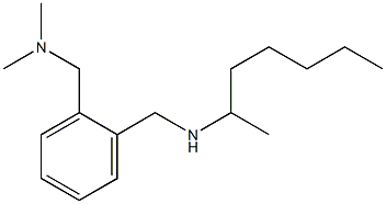 ({2-[(heptan-2-ylamino)methyl]phenyl}methyl)dimethylamine 结构式