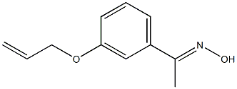 (1E)-1-[3-(allyloxy)phenyl]ethanone oxime Struktur