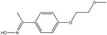 (1E)-1-[4-(2-methoxyethoxy)phenyl]ethanone oxime 化学構造式