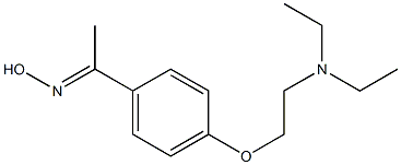 (1E)-1-{4-[2-(diethylamino)ethoxy]phenyl}ethanone oxime Structure
