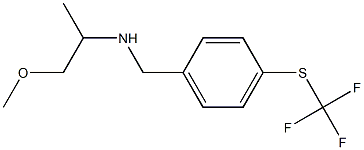 (1-methoxypropan-2-yl)({4-[(trifluoromethyl)sulfanyl]phenyl}methyl)amine