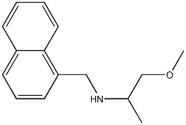 (1-methoxypropan-2-yl)(naphthalen-1-ylmethyl)amine Structure