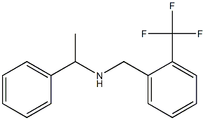 (1-phenylethyl)({[2-(trifluoromethyl)phenyl]methyl})amine Structure