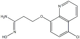 (1Z)-3-[(5-chloroquinolin-8-yl)oxy]-N'-hydroxypropanimidamide