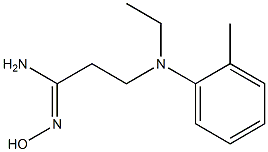 (1Z)-3-[ethyl(2-methylphenyl)amino]-N'-hydroxypropanimidamide Structure