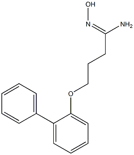 (1Z)-4-(1,1'-biphenyl-2-yloxy)-N'-hydroxybutanimidamide Structure