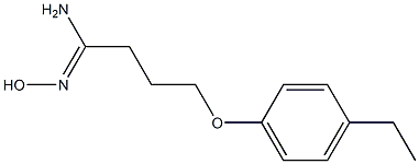 (1Z)-4-(4-ethylphenoxy)-N'-hydroxybutanimidamide Structure