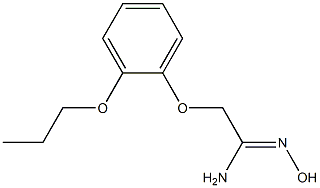 (1Z)-N'-hydroxy-2-(2-propoxyphenoxy)ethanimidamide