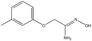 (1Z)-N'-hydroxy-2-(3-methylphenoxy)ethanimidamide Struktur