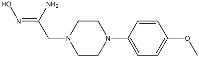 (1Z)-N'-hydroxy-2-[4-(4-methoxyphenyl)piperazin-1-yl]ethanimidamide Structure