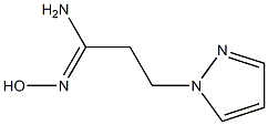 (1Z)-N'-hydroxy-3-(1H-pyrazol-1-yl)propanimidamide Struktur