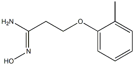 (1Z)-N'-hydroxy-3-(2-methylphenoxy)propanimidamide Structure