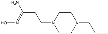 (1Z)-N'-hydroxy-3-(4-propylpiperazin-1-yl)propanimidamide 化学構造式