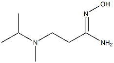 (1Z)-N'-hydroxy-3-[isopropyl(methyl)amino]propanimidamide Structure