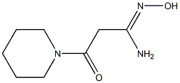 (1Z)-N'-hydroxy-3-oxo-3-piperidin-1-ylpropanimidamide Struktur