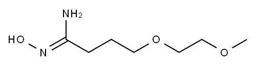 (1Z)-N'-hydroxy-4-(2-methoxyethoxy)butanimidamide 化学構造式