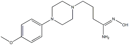 (1Z)-N'-hydroxy-4-[4-(4-methoxyphenyl)piperazin-1-yl]butanimidamide Structure