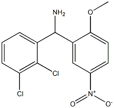 (2,3-dichlorophenyl)(2-methoxy-5-nitrophenyl)methanamine|