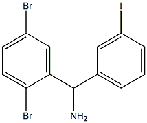 (2,5-dibromophenyl)(3-iodophenyl)methanamine Struktur