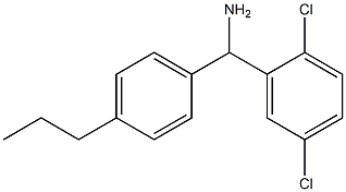 (2,5-dichlorophenyl)(4-propylphenyl)methanamine Structure