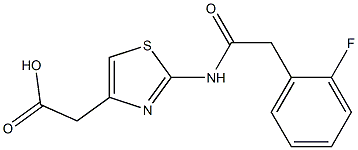 (2-{[(2-fluorophenyl)acetyl]amino}-1,3-thiazol-4-yl)acetic acid|