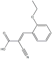 (2E)-2-cyano-3-(2-ethoxyphenyl)acrylic acid Structure