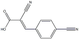 (2E)-2-cyano-3-(4-cyanophenyl)acrylic acid Struktur