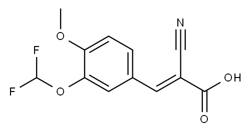 (2E)-2-cyano-3-[3-(difluoromethoxy)-4-methoxyphenyl]acrylic acid