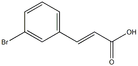 (2E)-3-(3-bromophenyl)prop-2-enoic acid Struktur