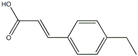 (2E)-3-(4-ethylphenyl)prop-2-enoic acid Structure