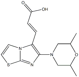 (2E)-3-[6-(2,6-dimethylmorpholin-4-yl)imidazo[2,1-b][1,3]thiazol-5-yl]acrylic acid