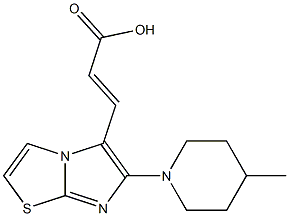 (2E)-3-[6-(4-methylpiperidin-1-yl)imidazo[2,1-b][1,3]thiazol-5-yl]acrylic acid