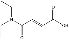 (2E)-4-(diethylamino)-4-oxobut-2-enoic acid Struktur