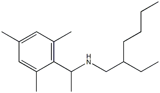 (2-ethylhexyl)[1-(2,4,6-trimethylphenyl)ethyl]amine,,结构式