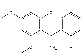 (2-fluorophenyl)(2,4,6-trimethoxyphenyl)methanamine Structure