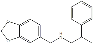 (2H-1,3-benzodioxol-5-ylmethyl)(2-phenylpropyl)amine Structure
