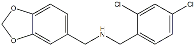 (2H-1,3-benzodioxol-5-ylmethyl)[(2,4-dichlorophenyl)methyl]amine Structure